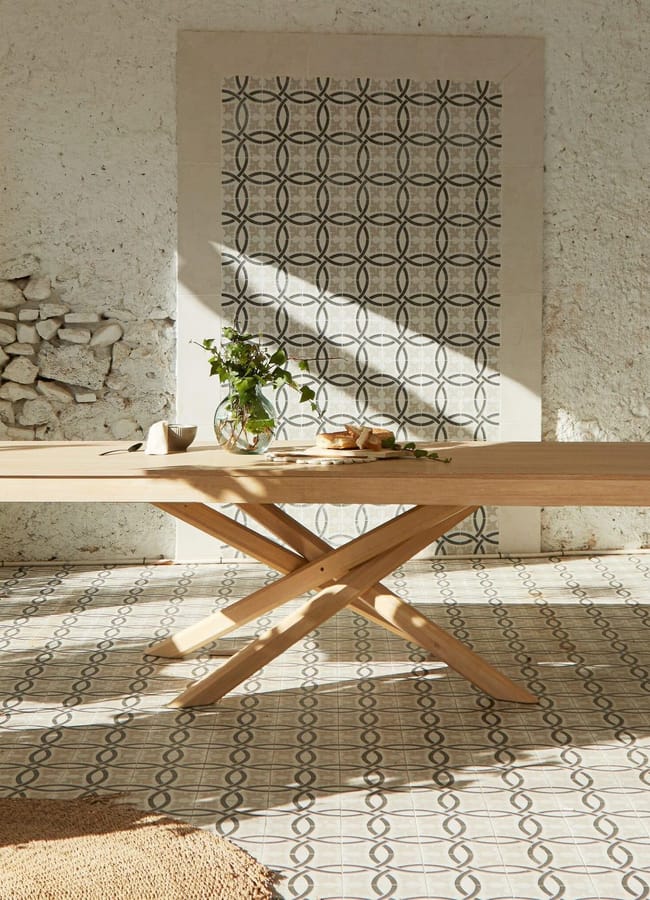 Amelia Whitewash Wood Dining Table - Extendable