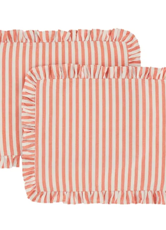 Dunelm Set of 2 Linford Frill Placemats
