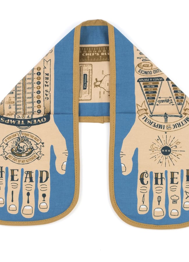 tattoo hand print oven glove
