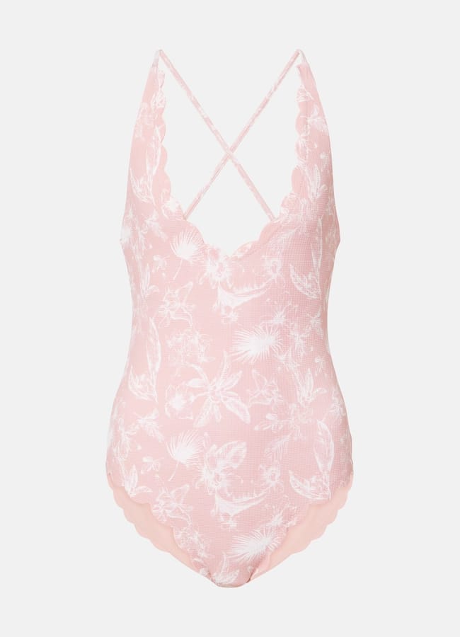 Marysia North Maillot floral scalloped swimsuit £ 305