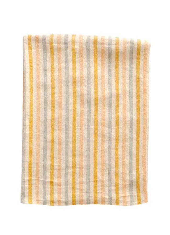 yellow stripe tablecloth
