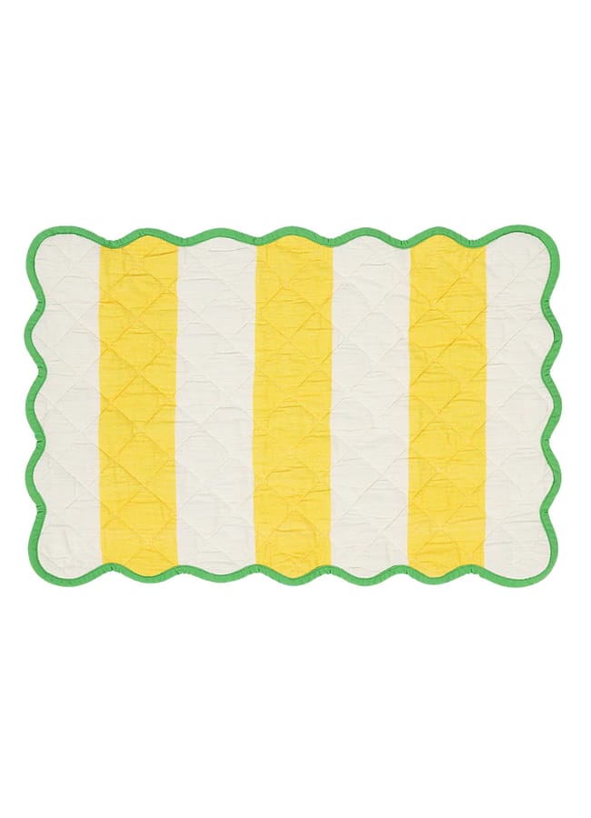 striped placemat