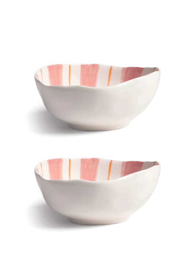 muh & Klevering Ray Bowl in Pink - set of 2