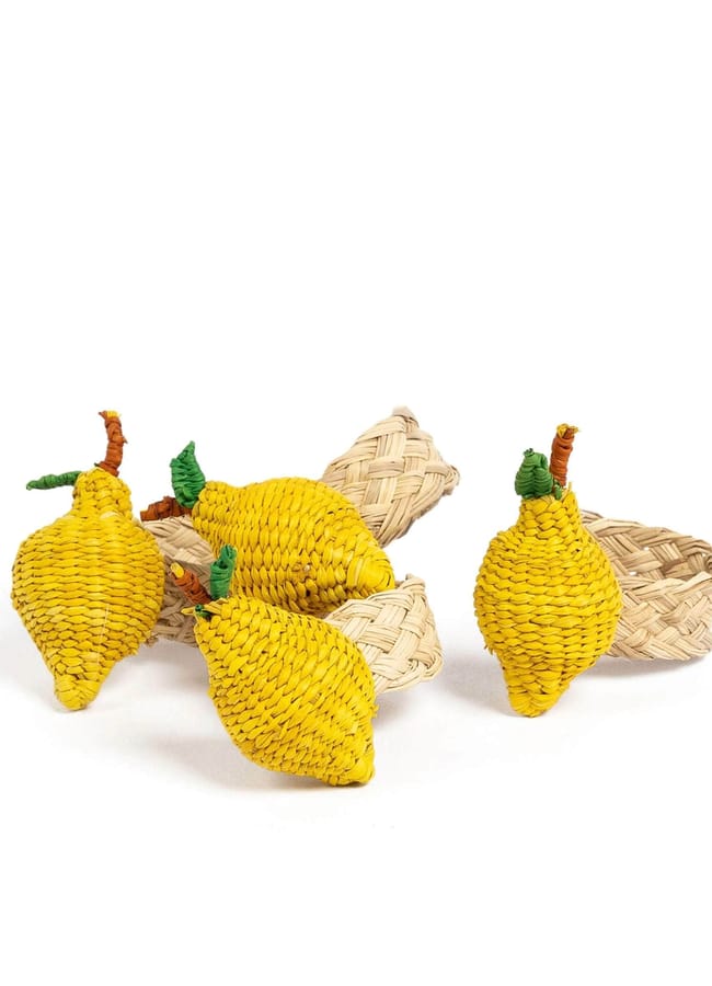 lemon napkin rings