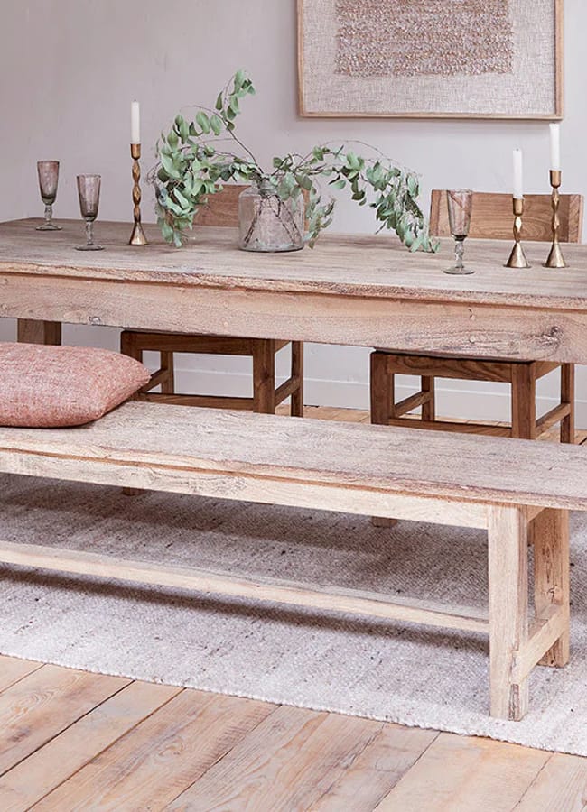 reclaimed wood table