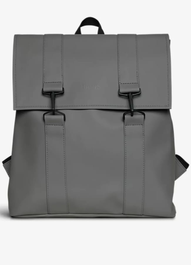 RAINS MSN shell backpack in grey