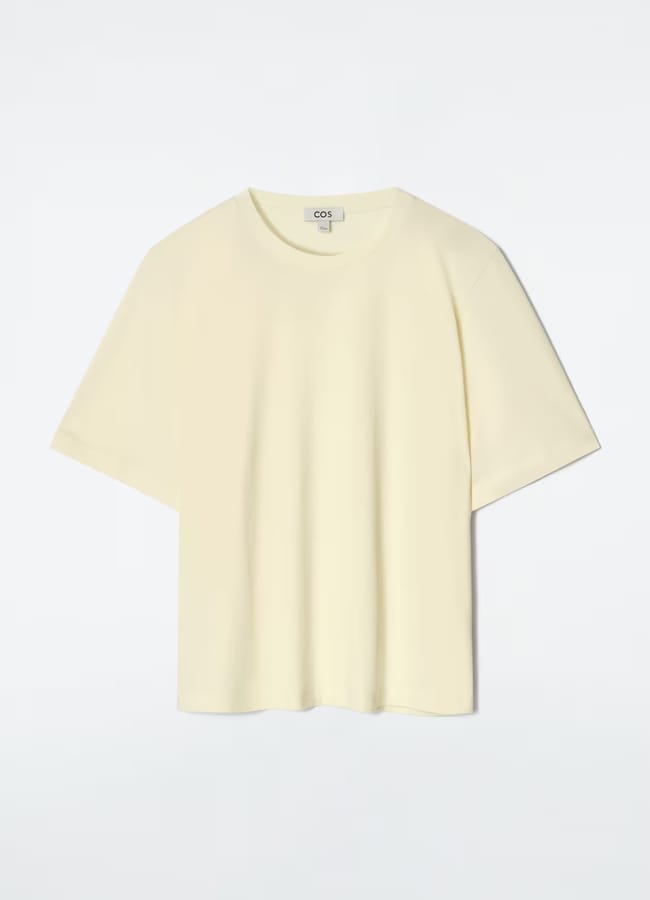 yellow RELAXED COTTON T-SHIRT