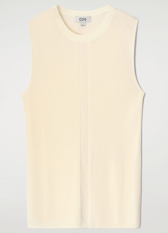 RIBBED-KNIT TANK TOP
