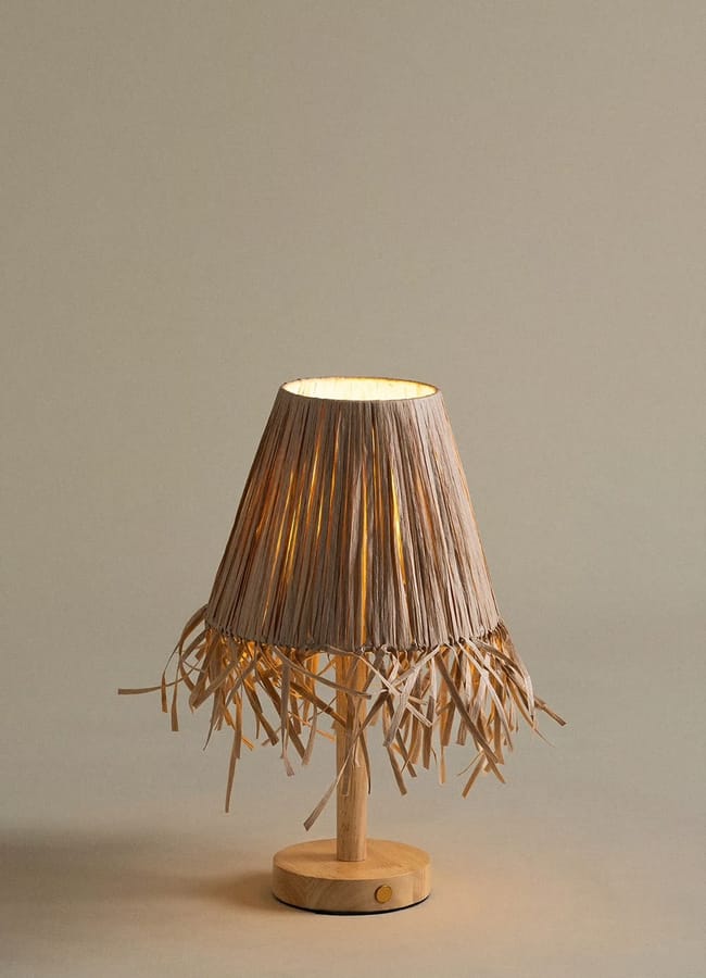 SKLUM Nozaine Nozaine Wireless Wooden Table Lamp