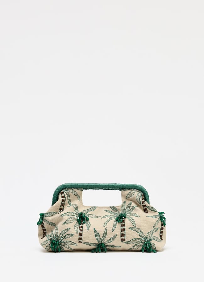 Zara BEADED DETAIL CLUTCH 49.99 GBP