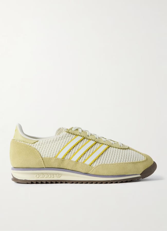 yellow adidas sl 72 trainers