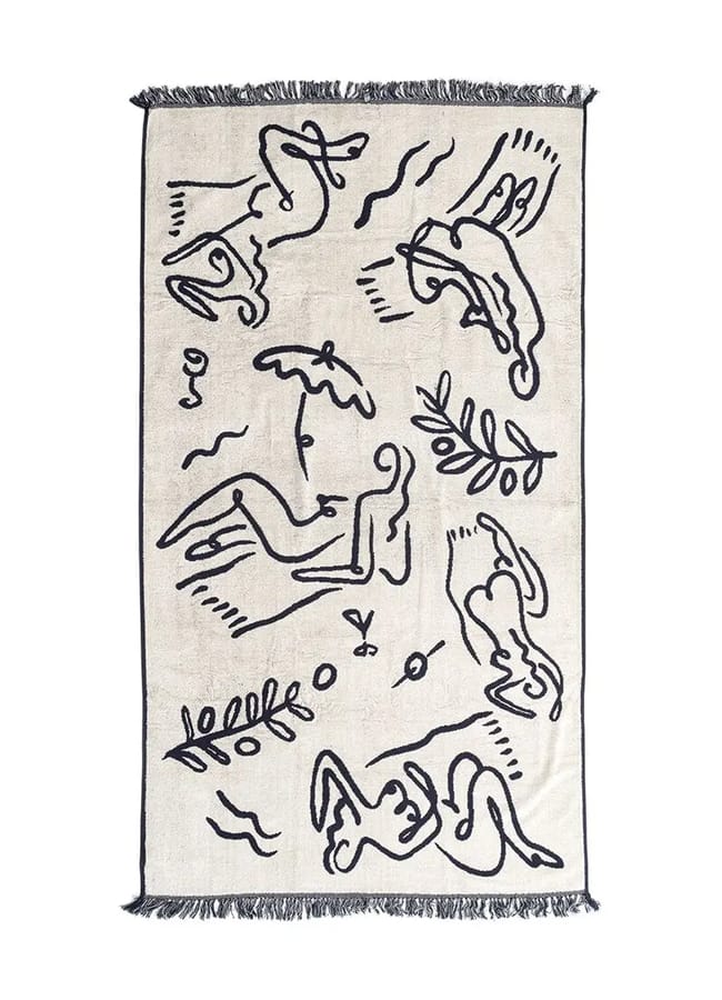 Business & Pleasure Co The Beach Towel, Le Basque Red