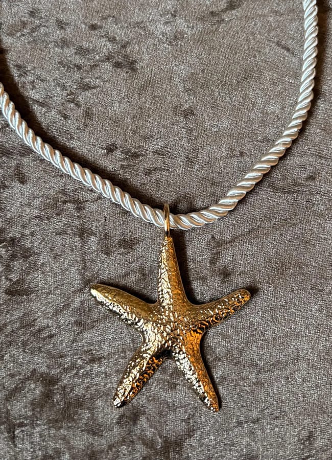 ETSY Starfish rope necklace - starfish jewellery, cute necklace,