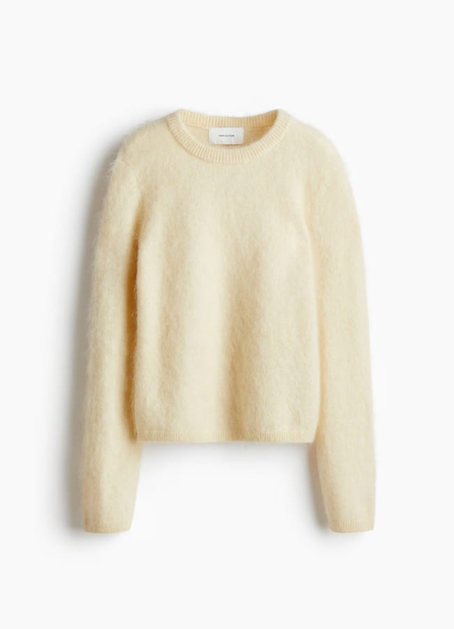 YELLOW H&M Mohair-blend jumper