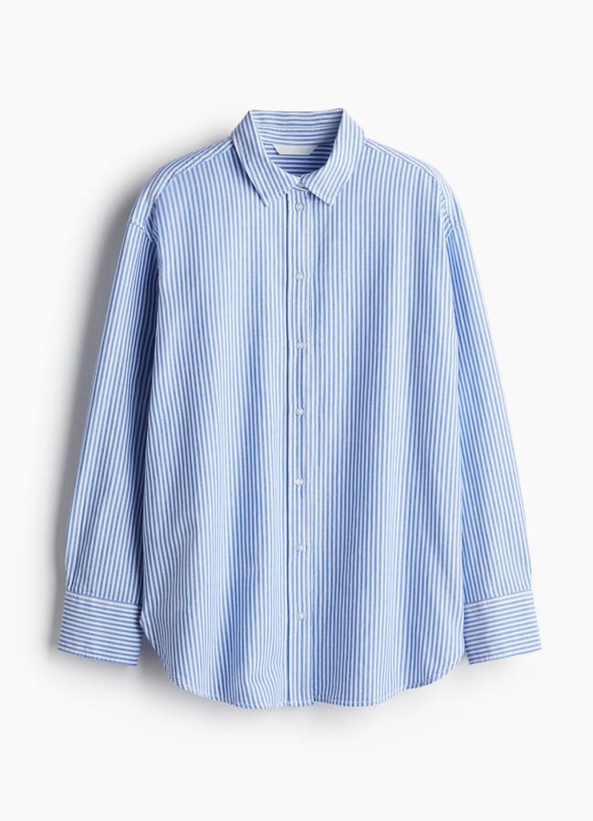 blue white oxford shirt