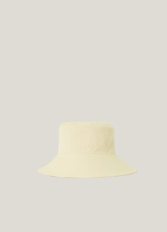 Jigsaw Reversible Cotton Stripe Bucket Hat