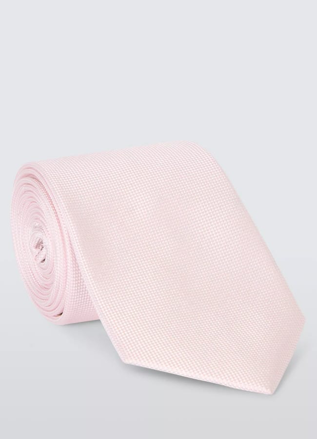 pink silk tie