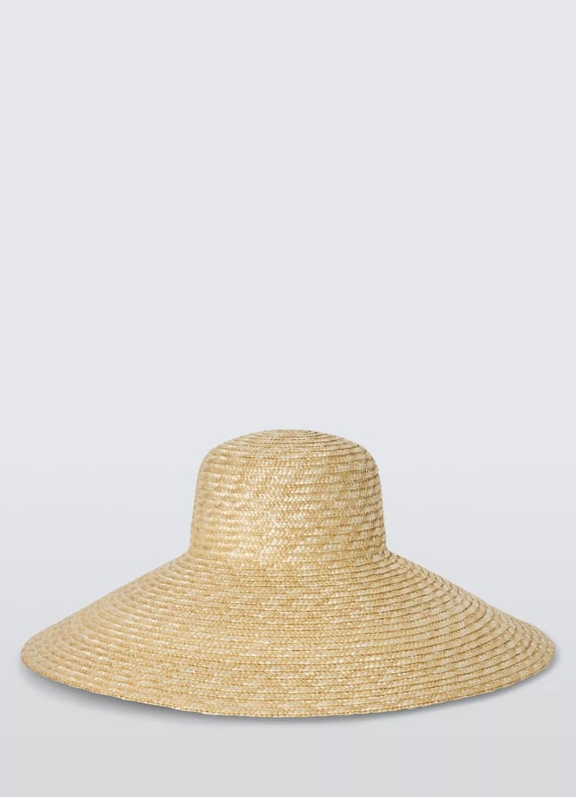 John Lewis Wide Brim Sun Hat, Natural