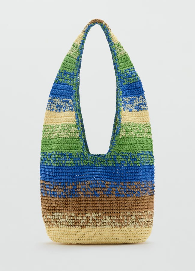 Mango Natural fibre gradient shopping bag