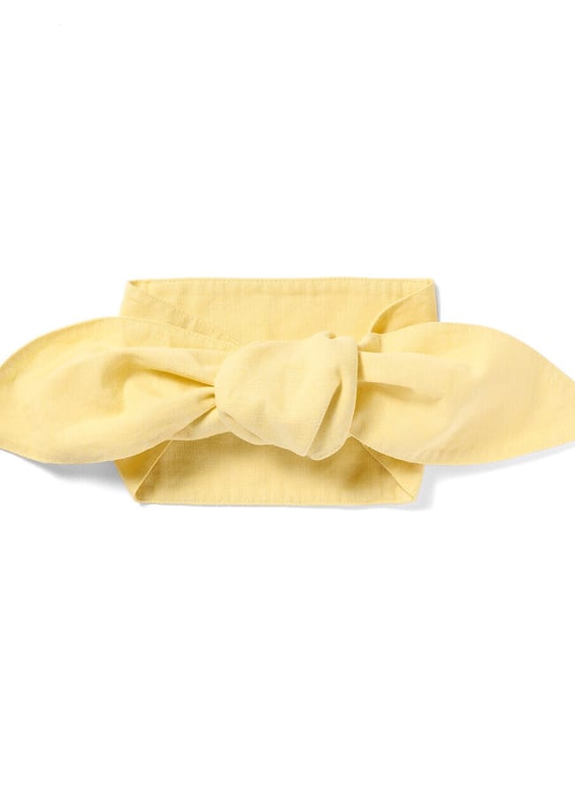 yellow neck scarf
