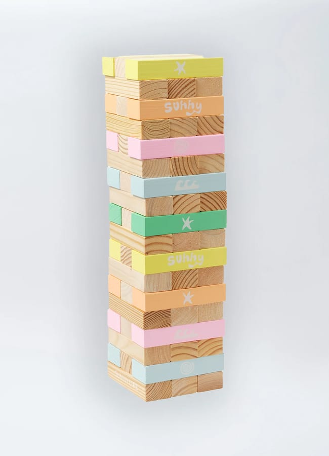 Pool Side Giant Jumbling Tower Pastel Gelato