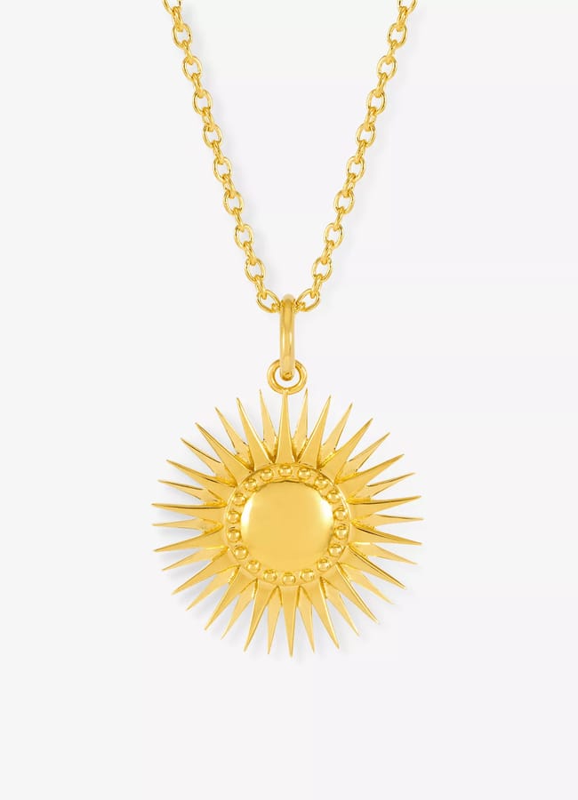 Rachel Jackson Sun 22ct Gold-Plated Sterling-Silver Pendant Necklace