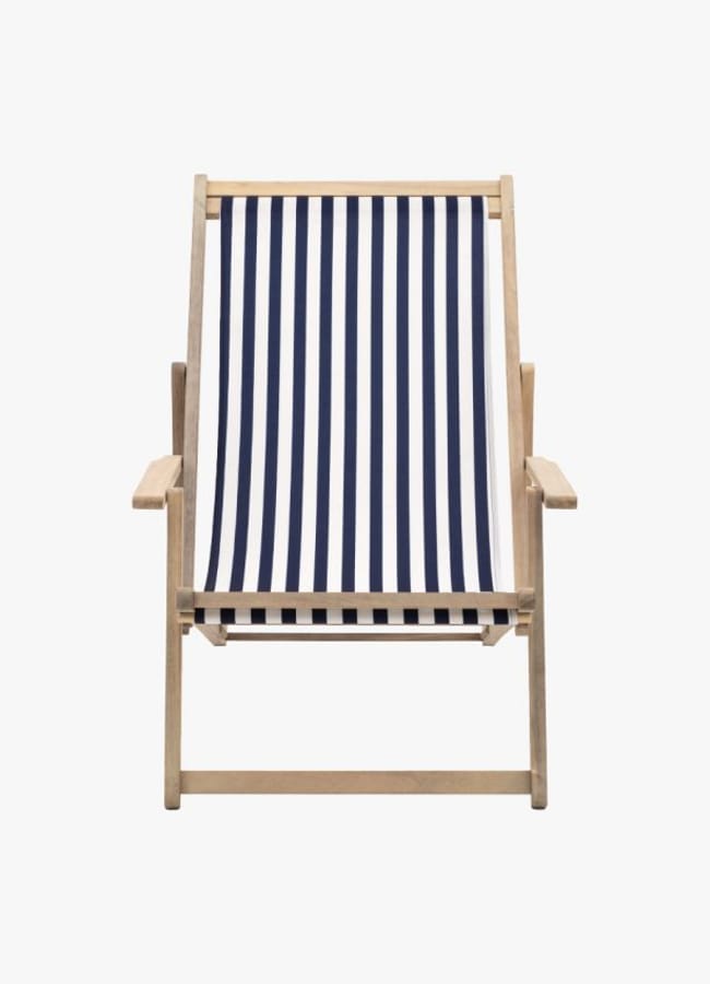 Rest-Easy Deck Chair in Navy Stripe
