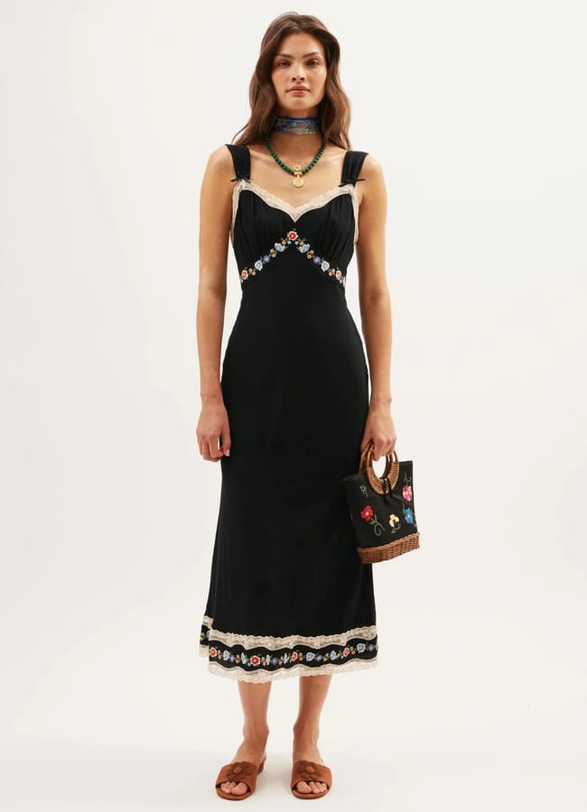 Rixo Lucie Midi Dress