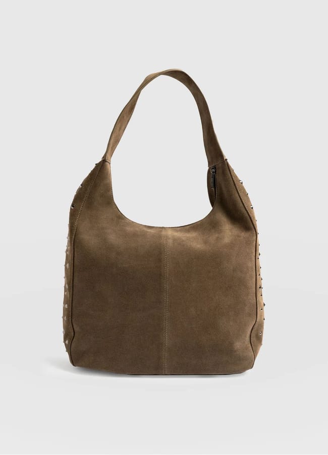 khaki Saint + Sofia Margot Hobo Shoulder Bag - Khaki