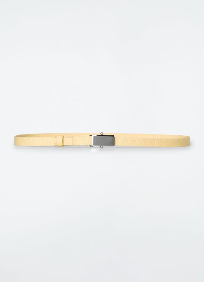 yellow slim belt