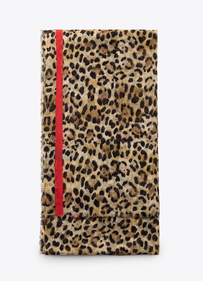 Zara ANIMAL PRINT MODAL SCARF