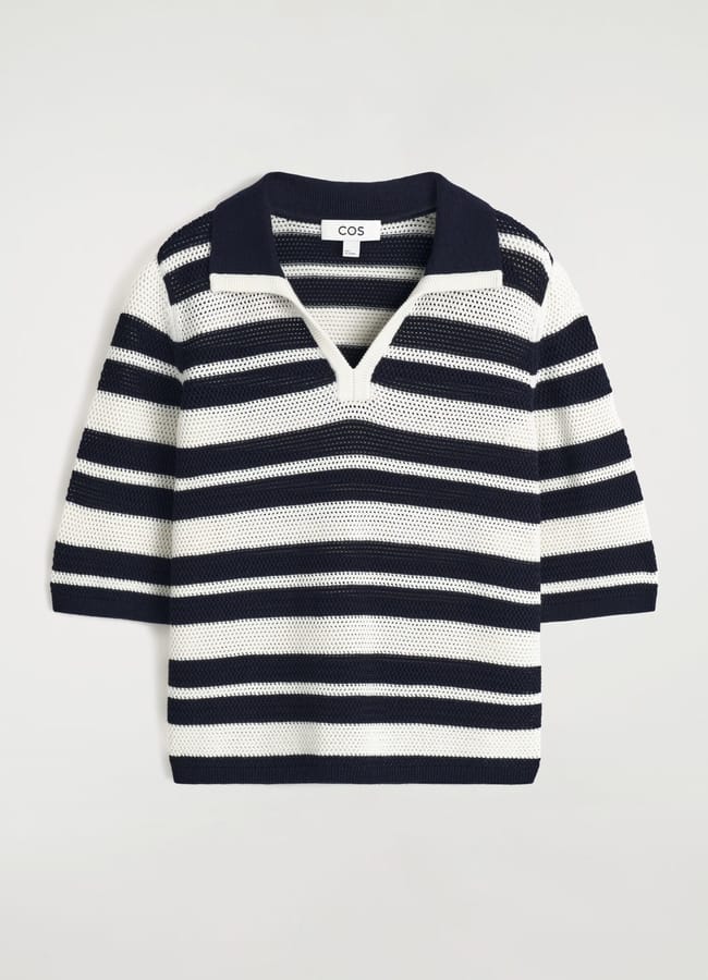 Cos OPEN-KNIT POLO SHIRT