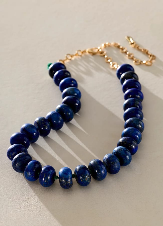 FP Sabina Stone Choker with blue beads
