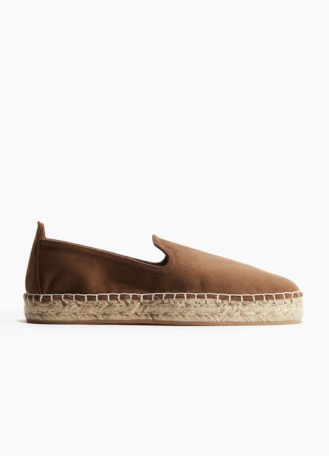 H& m Canvas espadrilles IN BROWN