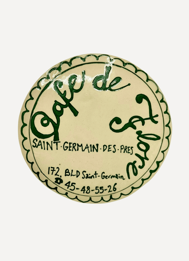 L&Clay Ceramics Giant Café De Flore Coaster