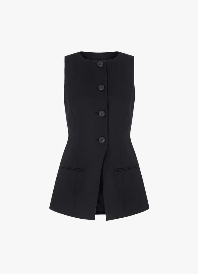 black waistcoat