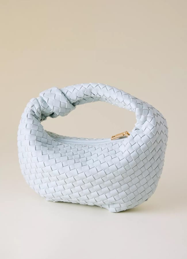 Melie Bianco Larissa Woven Faux-Leather Shoulder Bag Summer holiday fashion