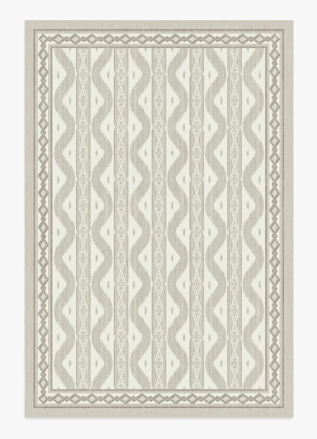 Ava Ikat Beige Flatwoven Rug