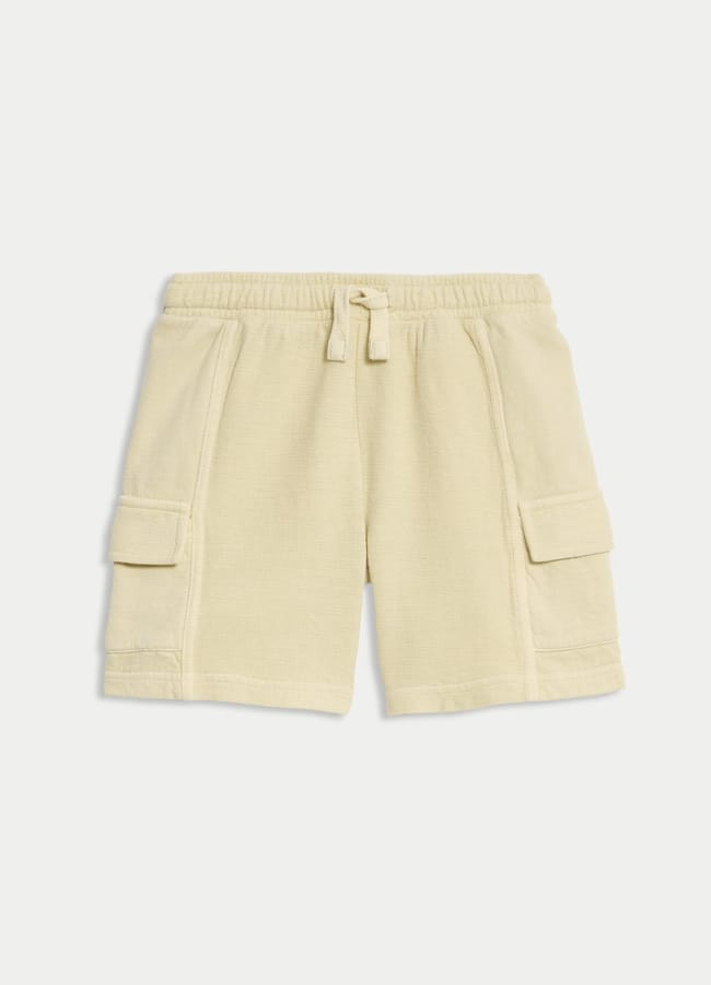 M&S Pure Cotton Cargo Shorts in yellow