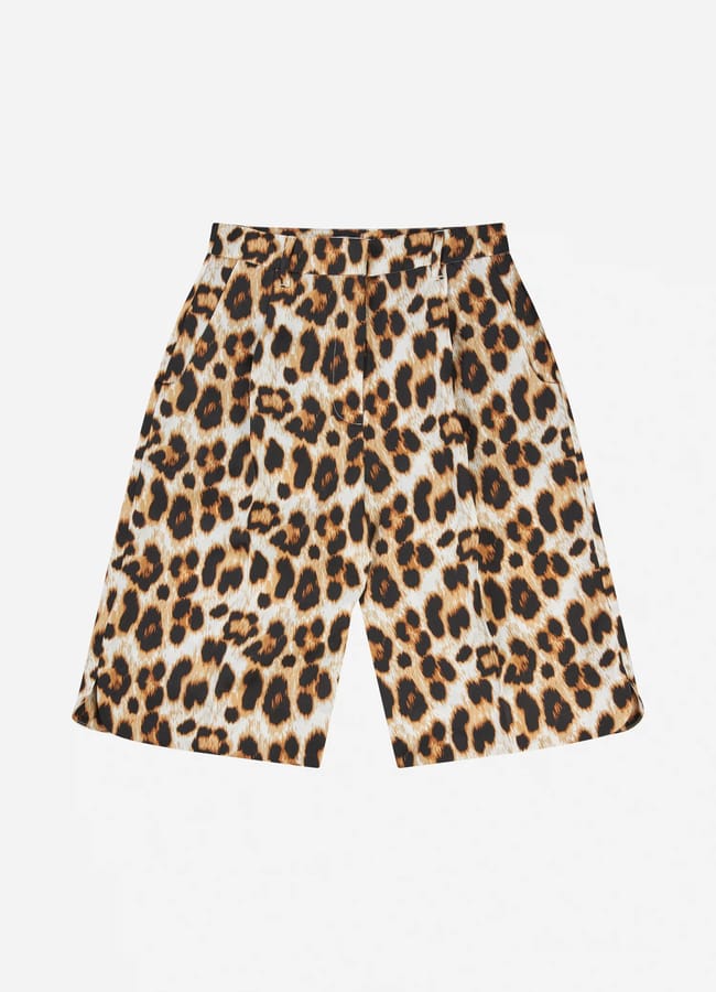 leopard print shorts