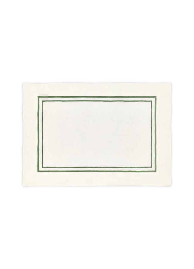 Rebecca Udall Sophie Classic Two Cord Placemat, Moss