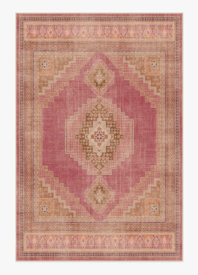 RUGGABLE Rayne Pink & Orange Flatwoven Rug
