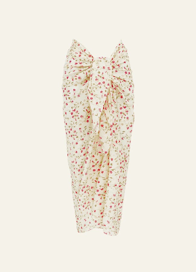 sweetpea print sarong