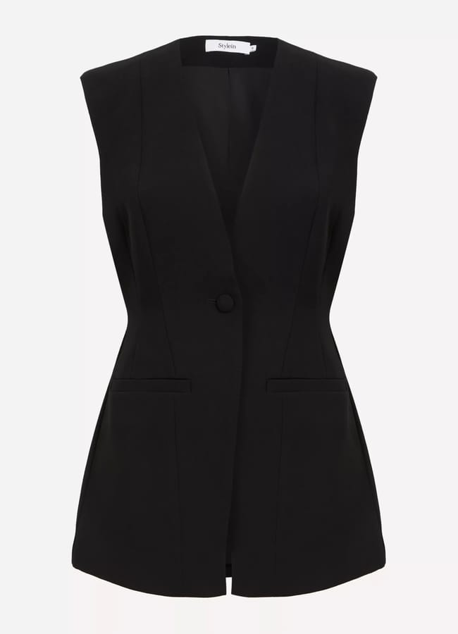 black Stylein Briella Vest