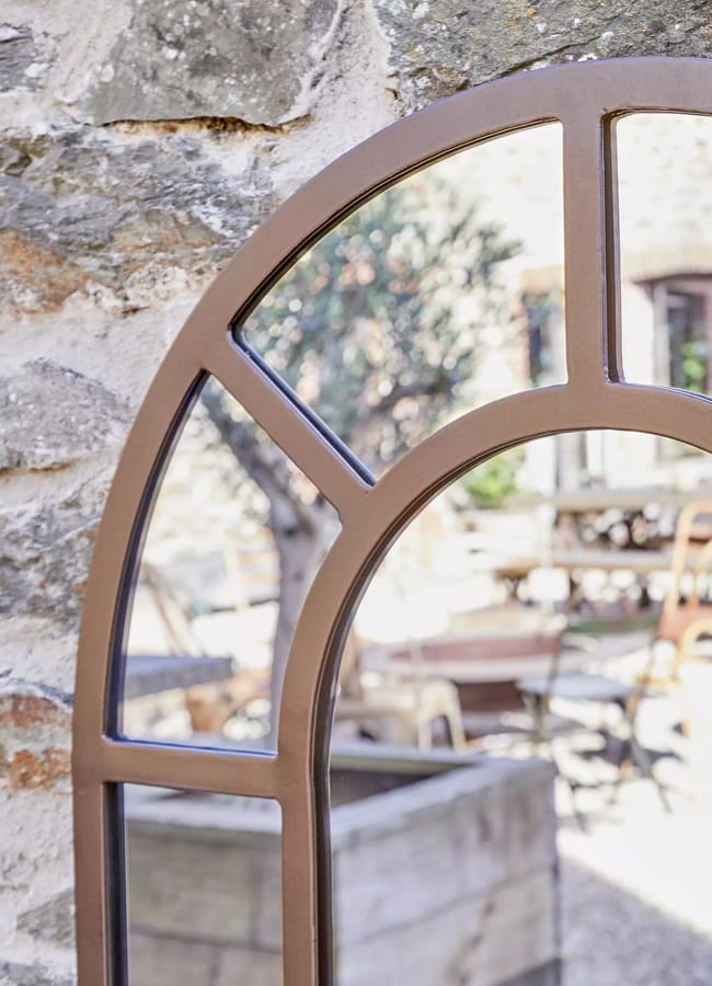 Antho nkuku Amaga Arched Outdoor Mirror