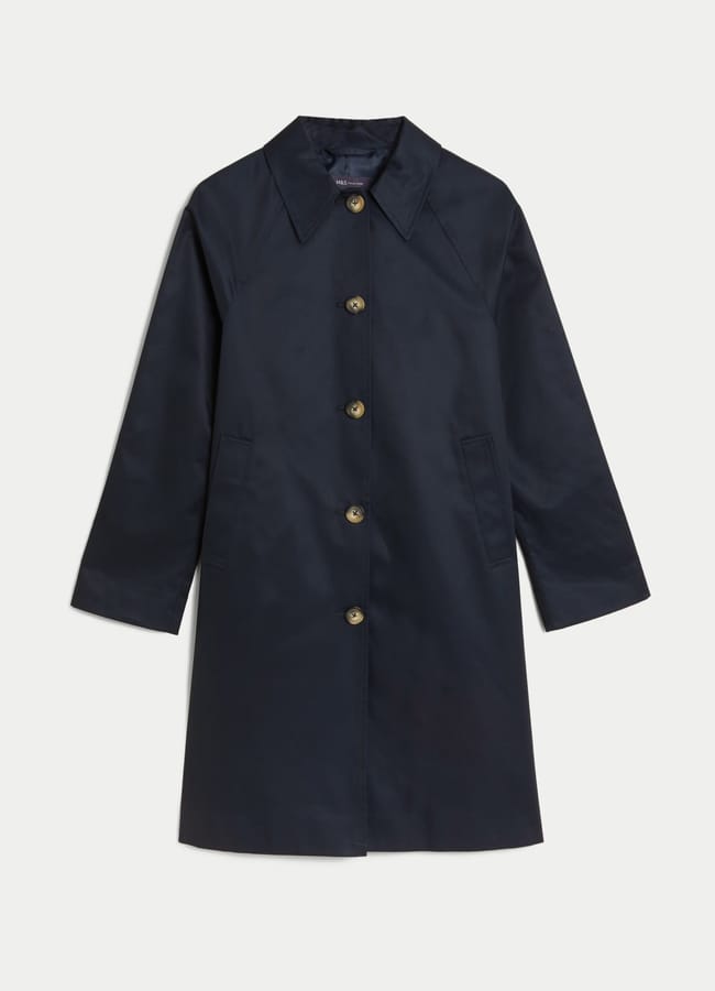 navy Cotton Rich Stormwear™ Car Coat