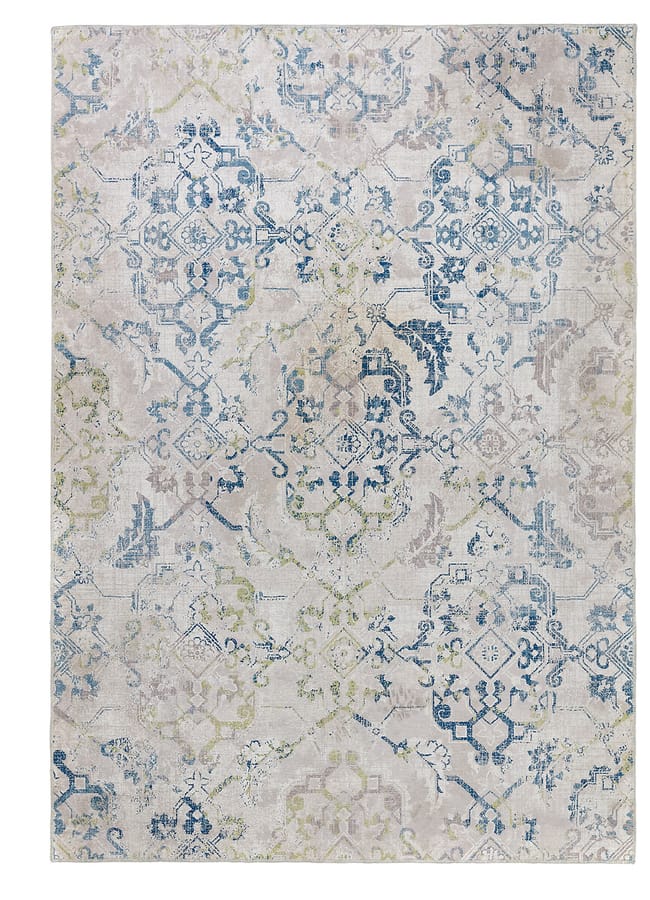 distressed vintage look rug