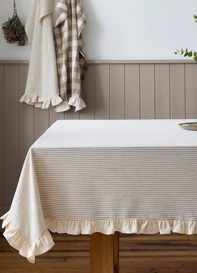 Dunelm Country Natural Cotton Tablecloth