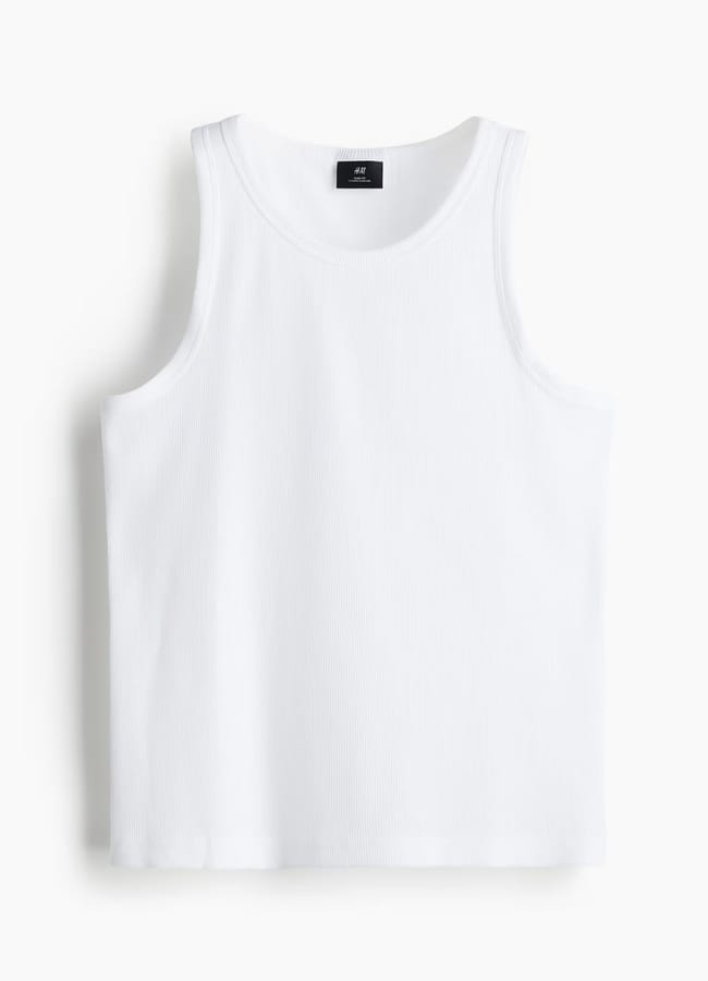 H&M Slim Fit Ribbed vest top