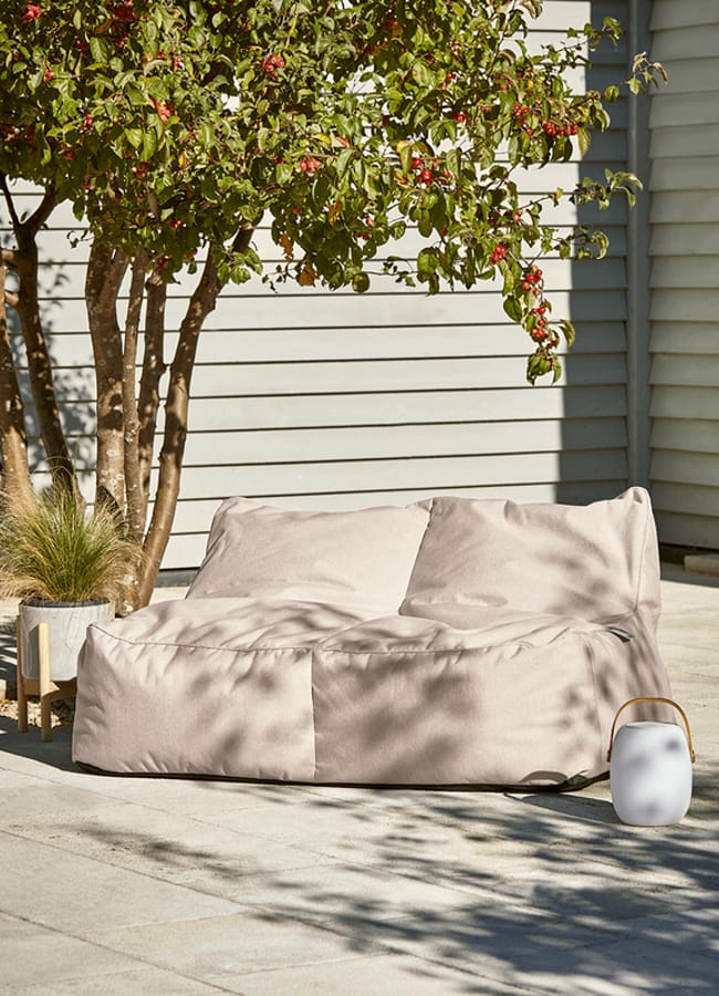 Indoor Outdoor Double Beanbag - Soft Blush
